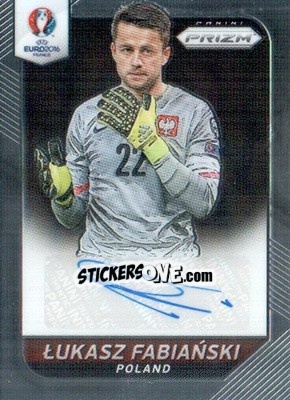 Figurina Lukasz Fabianski - UEFA Euro 2016 Prizm - Panini