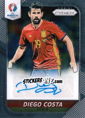 Figurina Diego Costa - UEFA Euro 2016 Prizm - Panini