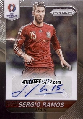Sticker Sergio Ramos - UEFA Euro 2016 Prizm n. S-29 - Panini