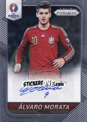 Sticker Alvaro Morata - UEFA Euro 2016 Prizm n. S-71 - Panini