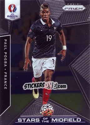 Figurina Paul Pogba - UEFA Euro 2016 Prizm - Panini