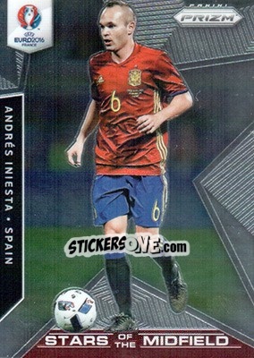 Sticker Andres Iniesta - UEFA Euro 2016 Prizm n. SM-3 - Panini