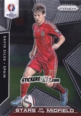Sticker David Silva - UEFA Euro 2016 Prizm n. SM-13 - Panini