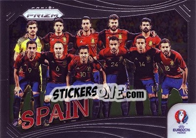 Sticker Spain - UEFA Euro 2016 Prizm - Panini