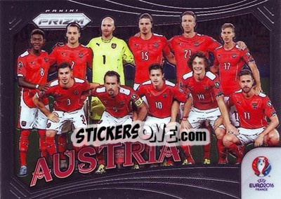 Sticker Austria - UEFA Euro 2016 Prizm - Panini