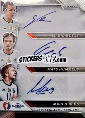 Sticker Mario Gotze / Mats Hummels / Marco Reus - UEFA Euro 2016 Prizm n. TS-3 - Panini