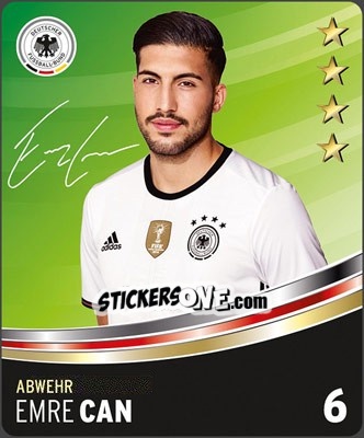 Sticker Emre Can - DFB-Sammelalbum 2016 n. 6 - Rewe