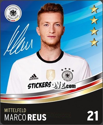 Sticker Marco Reus - DFB-Sammelalbum 2016 n. 21 - Rewe
