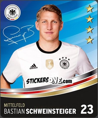 Sticker Bastian Schweinsteiger - DFB-Sammelalbum 2016 n. 23 - Rewe