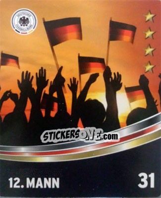 Sticker 12. Mann - DFB-Sammelalbum 2016 n. 31 - Rewe