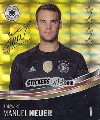 Sticker Manuel Neuer - DFB-Sammelalbum 2016 n. 1g - Rewe