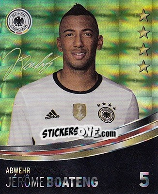 Sticker Jérôme Boateng - DFB-Sammelalbum 2016 n. 5g - Rewe