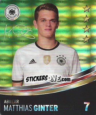 Sticker Matthias Ginter - DFB-Sammelalbum 2016 n. 7g - Rewe