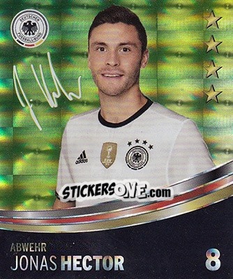 Sticker Jonas Hector - DFB-Sammelalbum 2016 n. 8g - Rewe