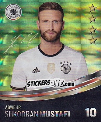 Sticker Shkodran Mustafi - DFB-Sammelalbum 2016 n. 10g - Rewe