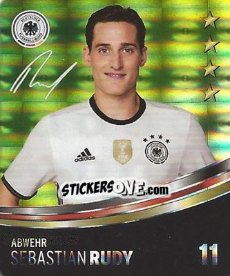 Sticker Sebastian Rudy - DFB-Sammelalbum 2016 n. 11g - Rewe