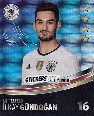 Sticker Ilkay Gundogan - DFB-Sammelalbum 2016 - Rewe