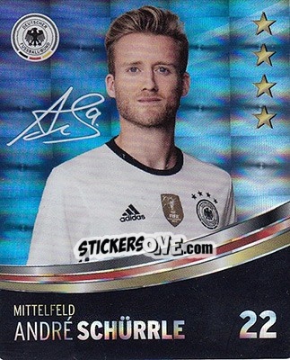 Sticker André Schürrle - DFB-Sammelalbum 2016 n. 22g - Rewe