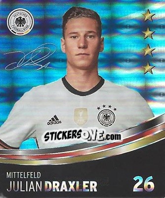 Sticker Julian Draxler - DFB-Sammelalbum 2016 n. 26g - Rewe