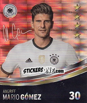 Sticker Mario Gomez - DFB-Sammelalbum 2016 n. 30g - Rewe