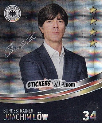 Sticker Joachim Löw - DFB-Sammelalbum 2016 n. 34g - Rewe