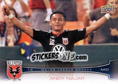 Sticker Andy Najar - Mls 2012 - Upper Deck