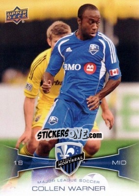 Sticker Collen Warner - Mls 2012 - Upper Deck