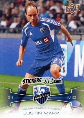 Sticker Justin Mapp - Mls 2012 - Upper Deck