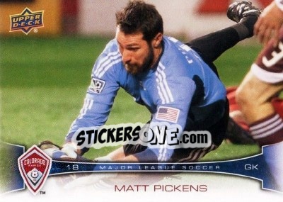 Sticker Matt Pickens - Mls 2012 - Upper Deck