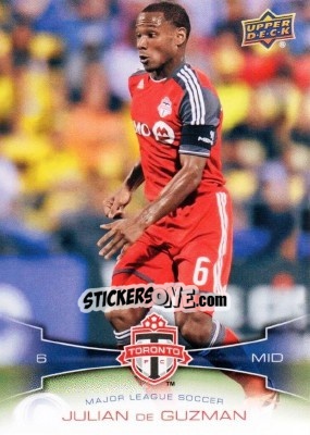 Sticker Julian De Guzman - Mls 2012 - Upper Deck