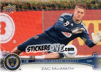 Sticker Zac MacMath - Mls 2012 - Upper Deck