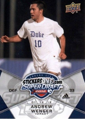 Cromo Andrew Wenger - Mls 2012 - Upper Deck