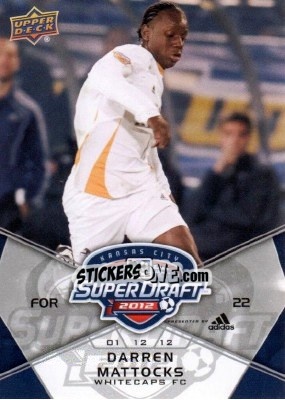 Cromo Darren Mattocks - Mls 2012 - Upper Deck