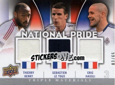 Sticker Eric Hassli / Sebastien Le Toux / Thierry Henry - Mls 2012 n. NP-FRA - Upper Deck
