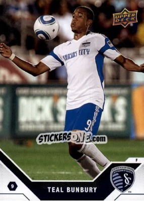 Sticker Teal Bunbury - MLS 2011 - Upper Deck