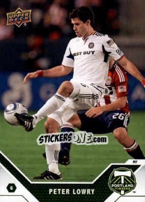 Sticker Peter Lowry - MLS 2011 - Upper Deck