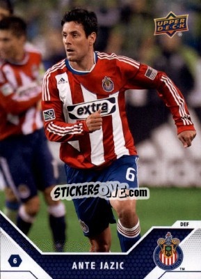Sticker Ante Jazic - MLS 2011 - Upper Deck
