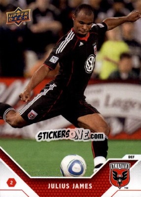 Sticker Julius James - MLS 2011 - Upper Deck