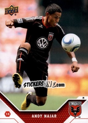 Sticker Andy Najar - MLS 2011 - Upper Deck