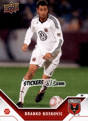 Sticker Branko Boskovic - MLS 2011 - Upper Deck