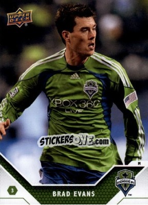 Sticker Brad Evans - MLS 2011 - Upper Deck