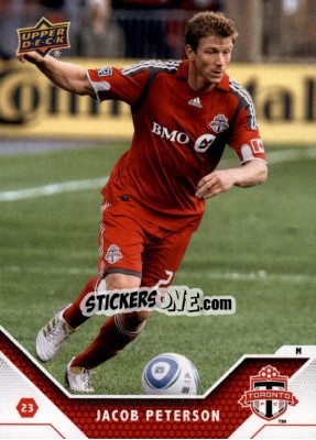Sticker Jacob Peterson - MLS 2011 - Upper Deck