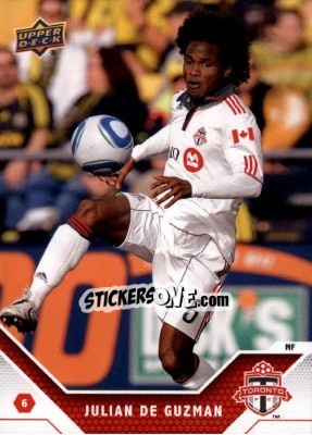 Sticker Julian de Guzman - MLS 2011 - Upper Deck
