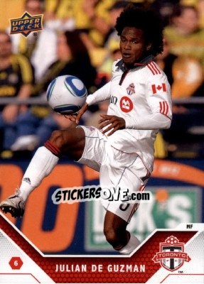 Sticker Julian de Guzman - MLS 2011 n. 161 - Upper Deck