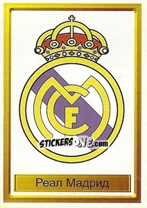Cromo Реал (Мадрид) эмблема - The League of Champions 1998-1999 - NO EDITOR