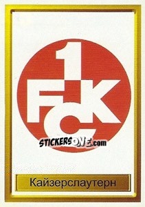 Sticker Кайзерслаутерн эмблема - The League of Champions 1998-1999 - NO EDITOR