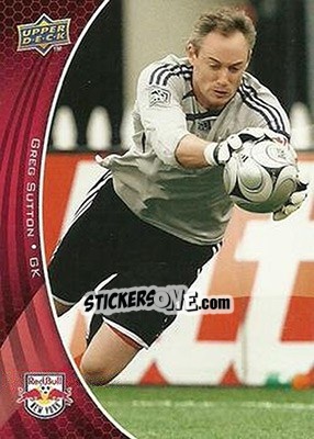 Sticker Greg Sutton - Mls 2010 - Upper Deck