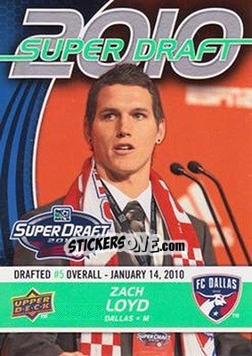 Sticker Zach Loyd - Mls 2010 - Upper Deck