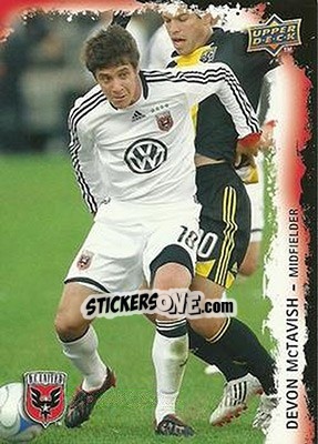 Sticker Devon McTavish - MLS 2009 - Upper Deck