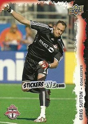 Cromo Greg Sutton - MLS 2009 - Upper Deck